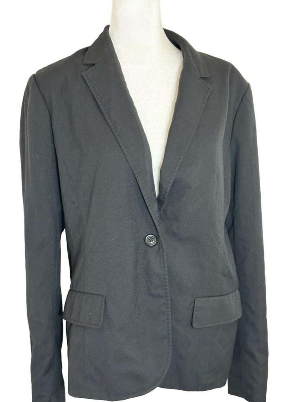 American Eagle Outfitters Women's Black One Button Blazer